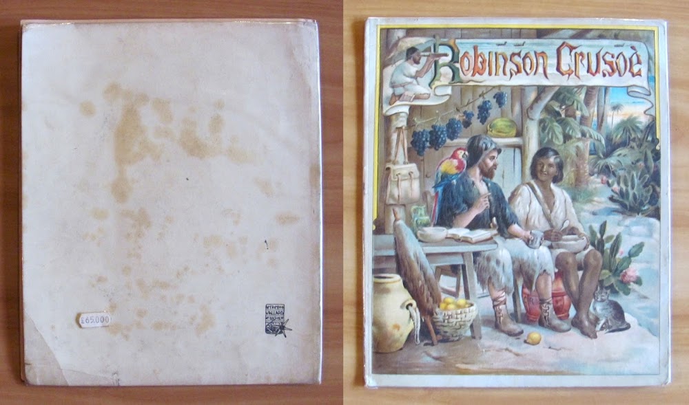 ROBINSON CRUSOE, primi '900 con Tavole cromolitografiche