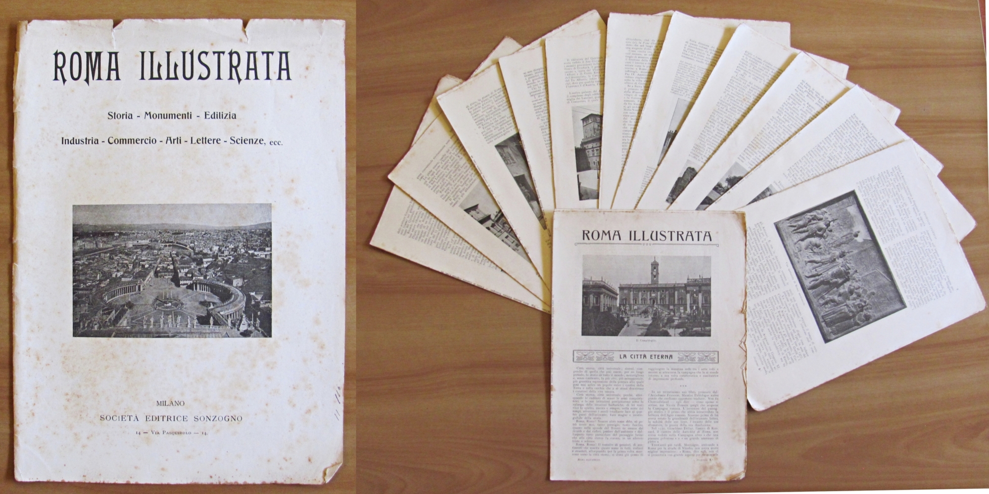 ROMA ILLUSTRATA - Completa in Fascicoli sciolti, 1907