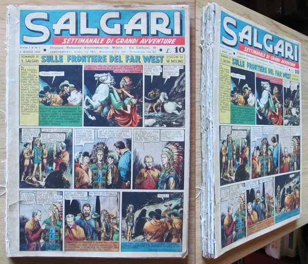 SALGARI Settimanale Grandi Avventure Serie 1/29 Originale