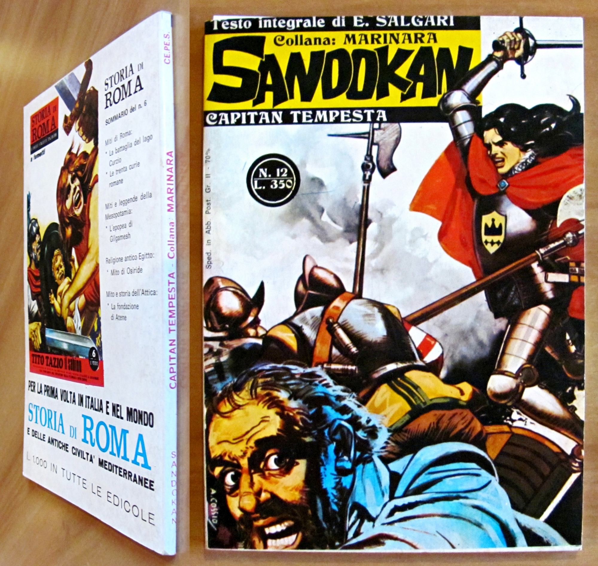SANDOKAN Capitan Tempesta - Collana Marinara N.12, 1976