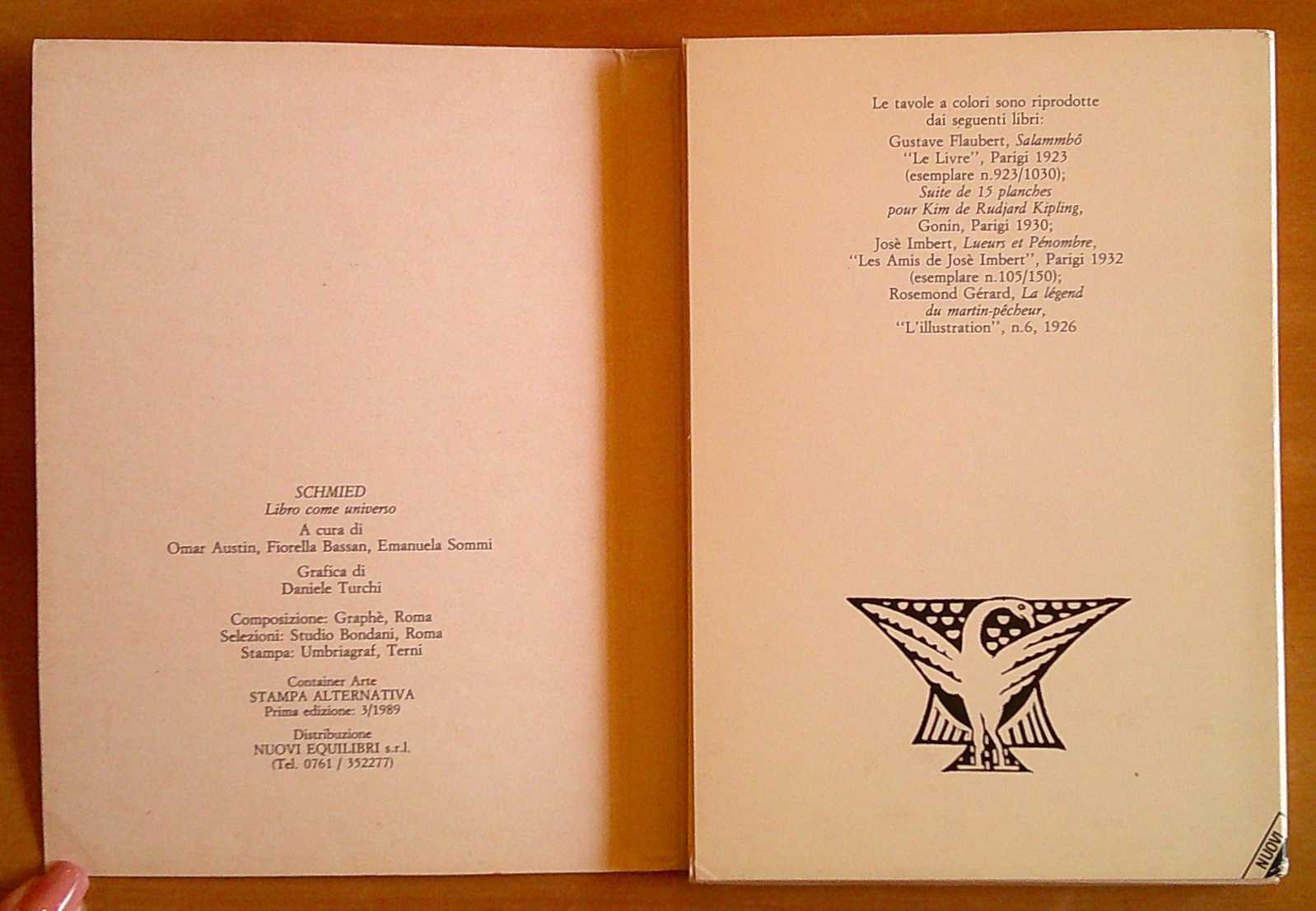 SCHMIED - LIBRO COME UNIVERSO - Coll. L'età d'oro dell'illustrazione …