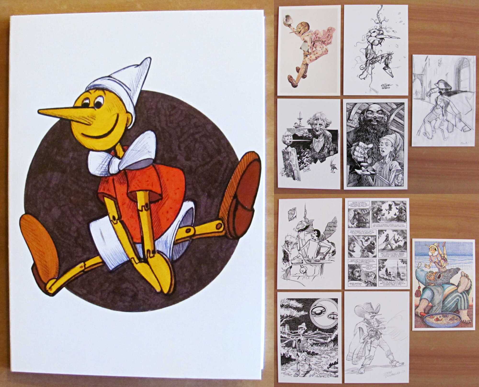 Serie Completa in Folder originale di 10 cartoline ILLUSTRATORI PER …