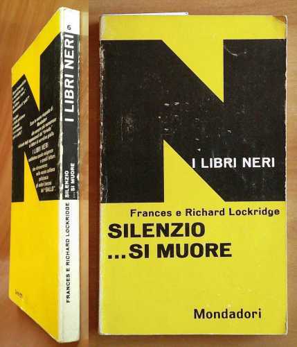 SILENZIO... SI MUORE - Collana I LIBRI NERI, 1961
