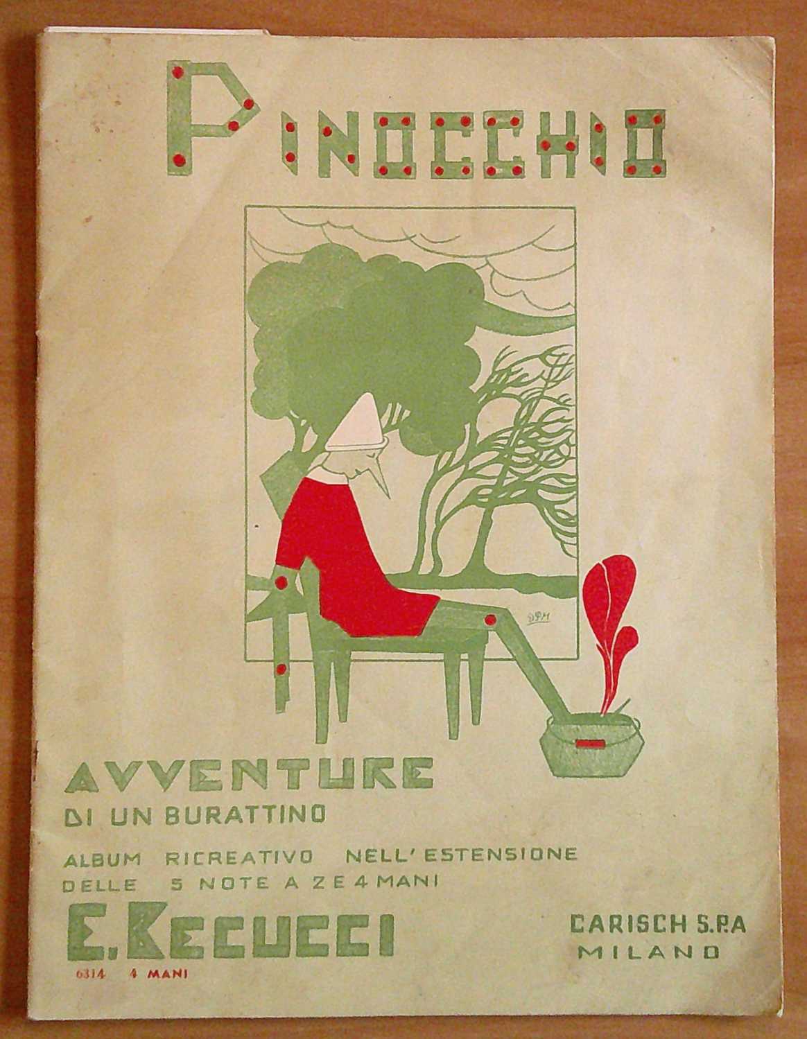 Spartito PINOCCHIO AVVENTURE DI UN BURATTINO, 1963 - Musiche di …