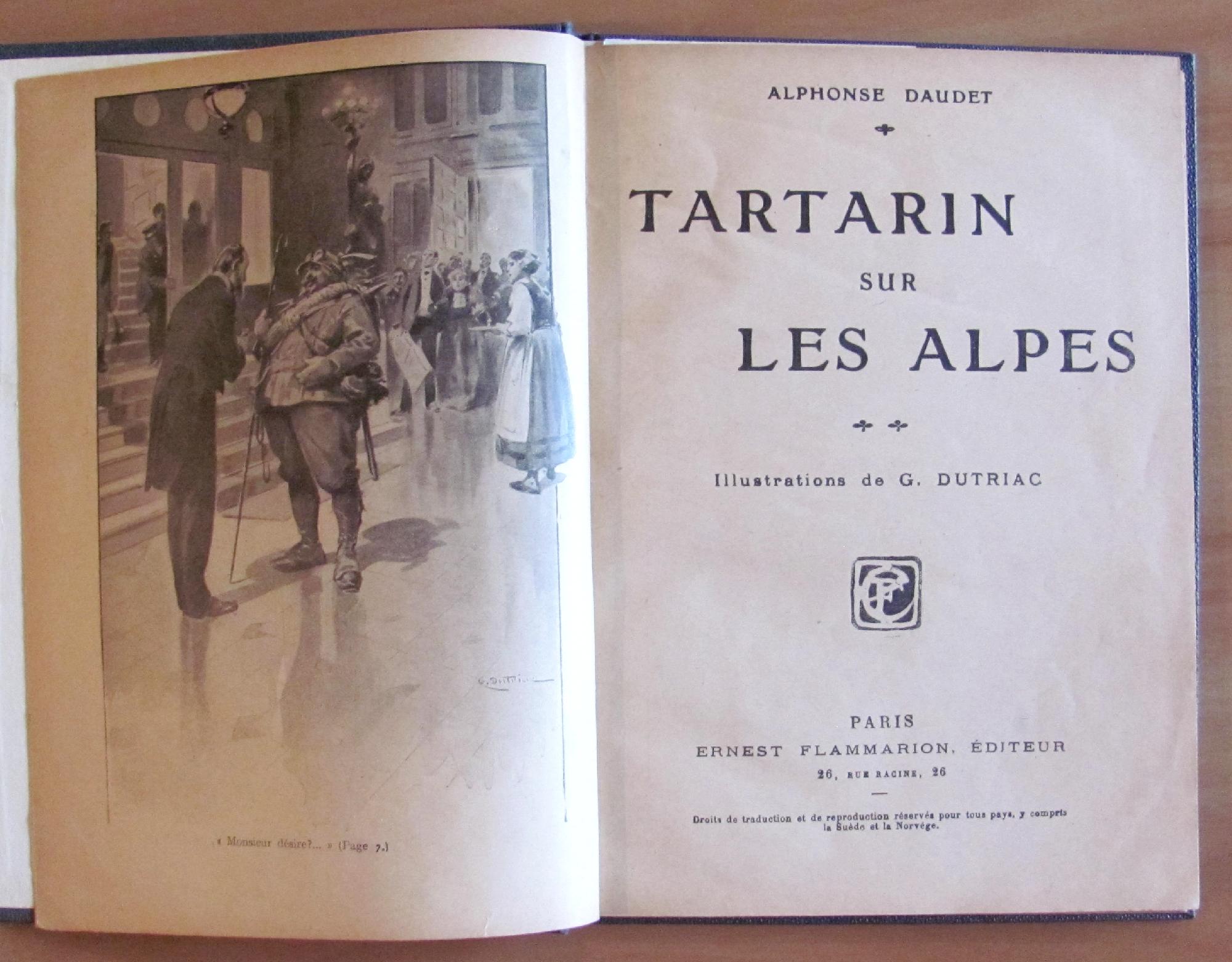 TARTARIN SUR LES ALPES, anni '20/30 - ill. DUTRIAC