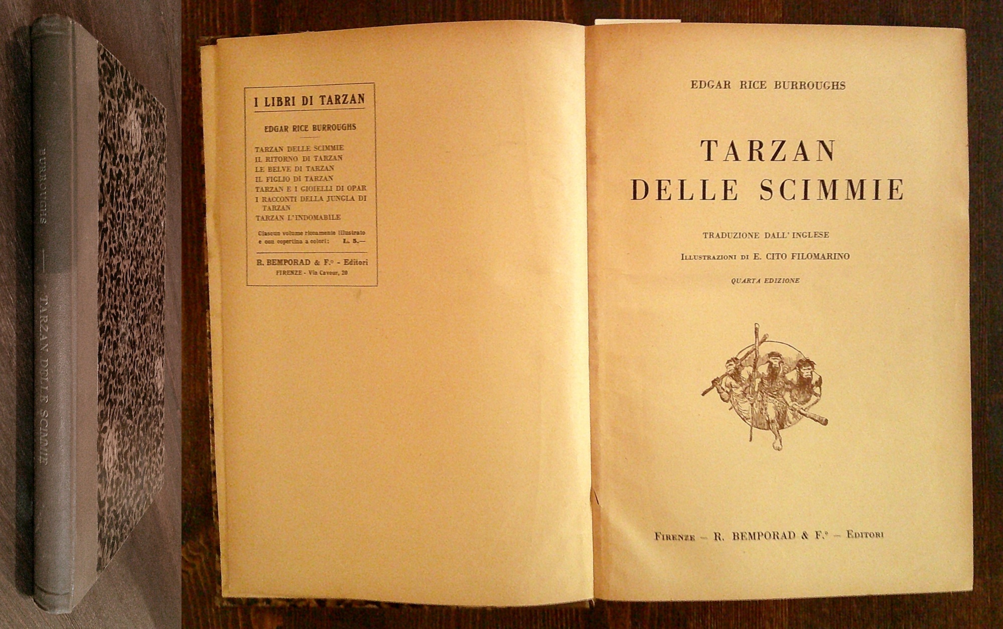 TARZAN DELLE SCIMMIE, 1935 - ill. CITO FILOMARINO