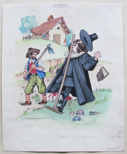 Tavola originale di NICO ROSSO - IL RASTRELLO - Firmata