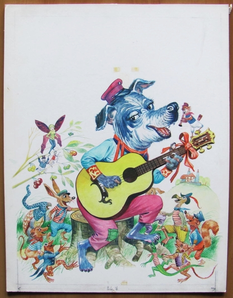 Tavola originale di PESCADOR per la copertina di LE STORIE …