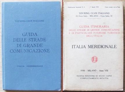 Tci. Guida Delle Strade. Italia Meridionale, 1930* Con Cartina In …