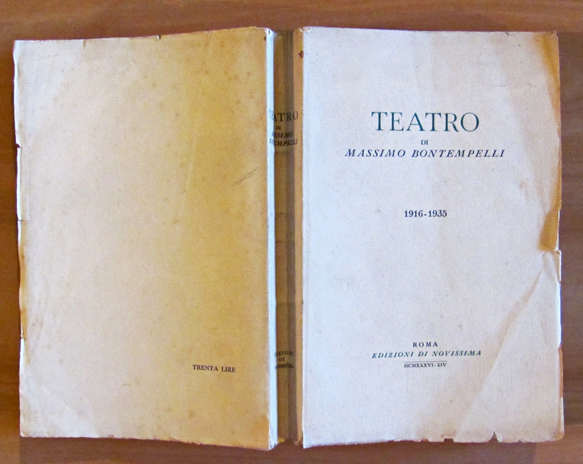 TEATRO (1916-1935)