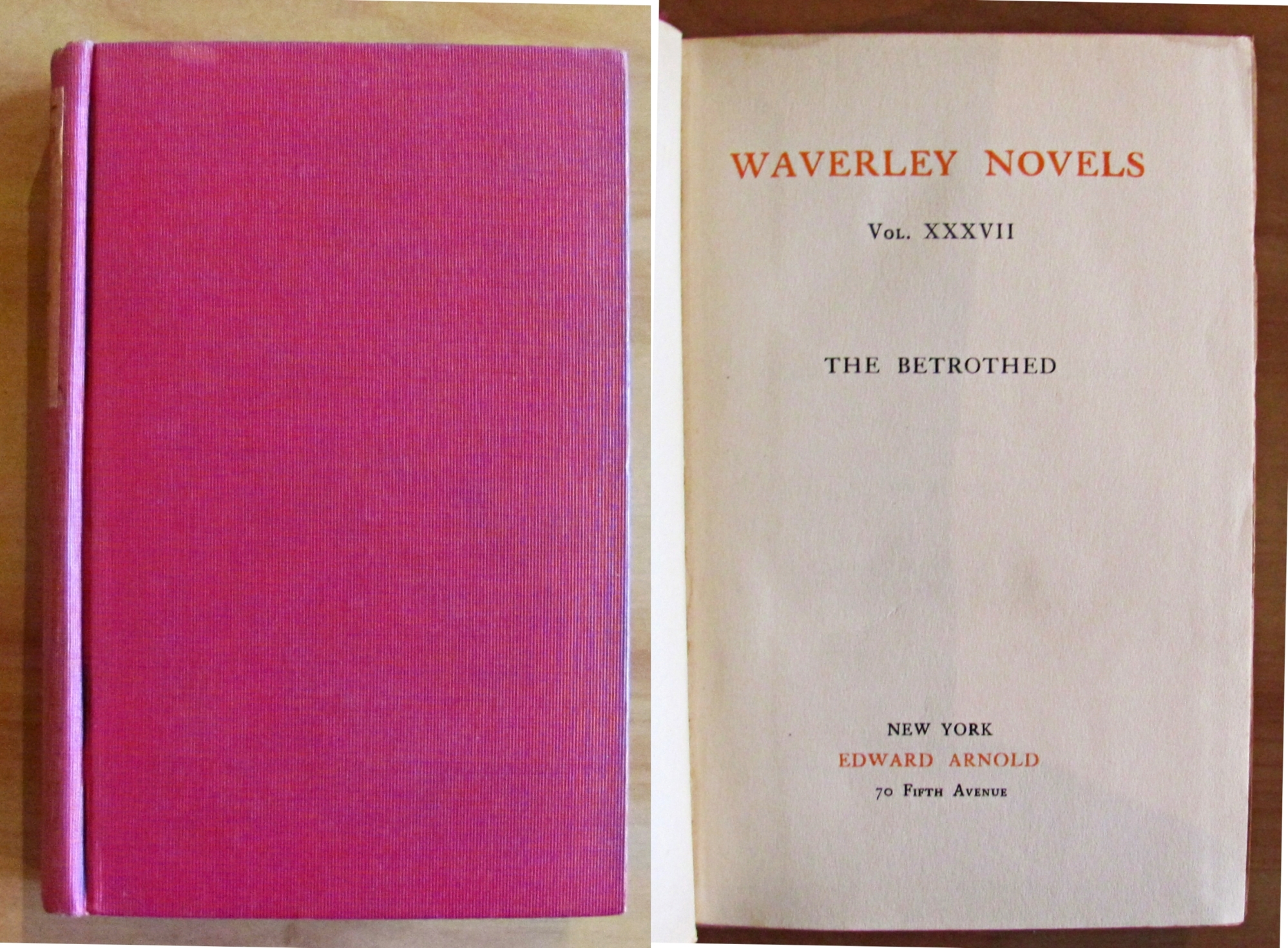 THE BETROTHED - WAVERLEY NOVELS Vol. XXXVII