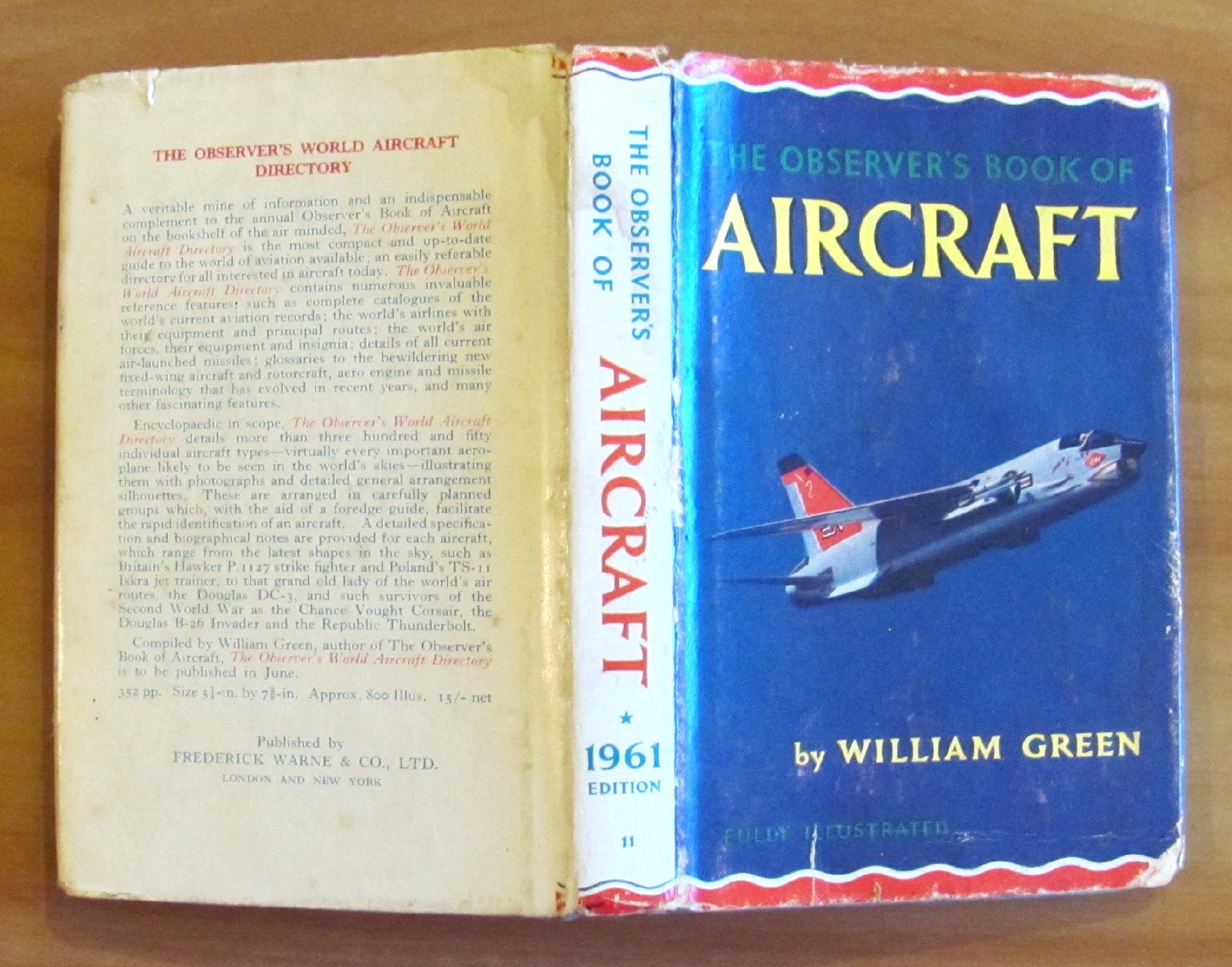 The Observer's Book of AIRCRAFT con 272 illustrazioni, I edizione …