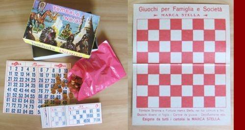Tombola Indios. Marca Stella Anni '50/60. Completa