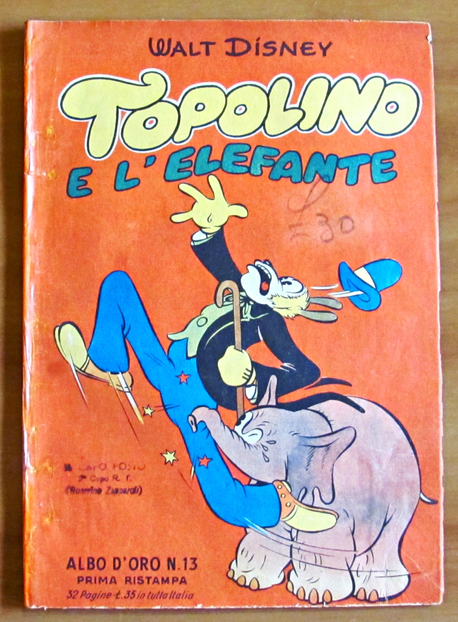 TOPOLINO E L'ELEFANTE - Albo d'Oro N.13, 1950 - Prima …