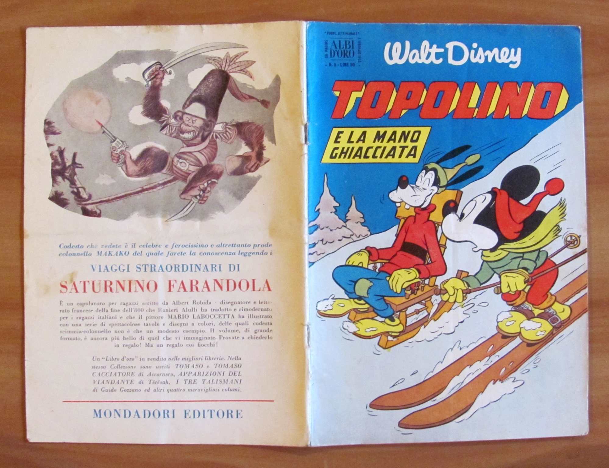 TOPOLINO E LA MANO GHIACCIATA - Albo d'Oro N.5, 1953