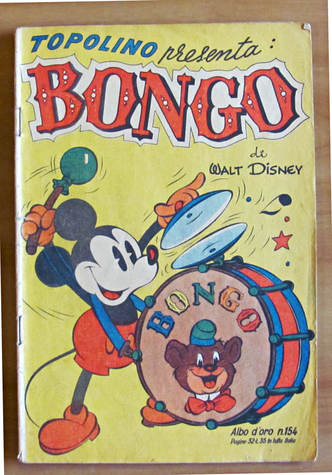 TOPOLINO Presenta: BONGO - Albo d'oro N.154, 1949