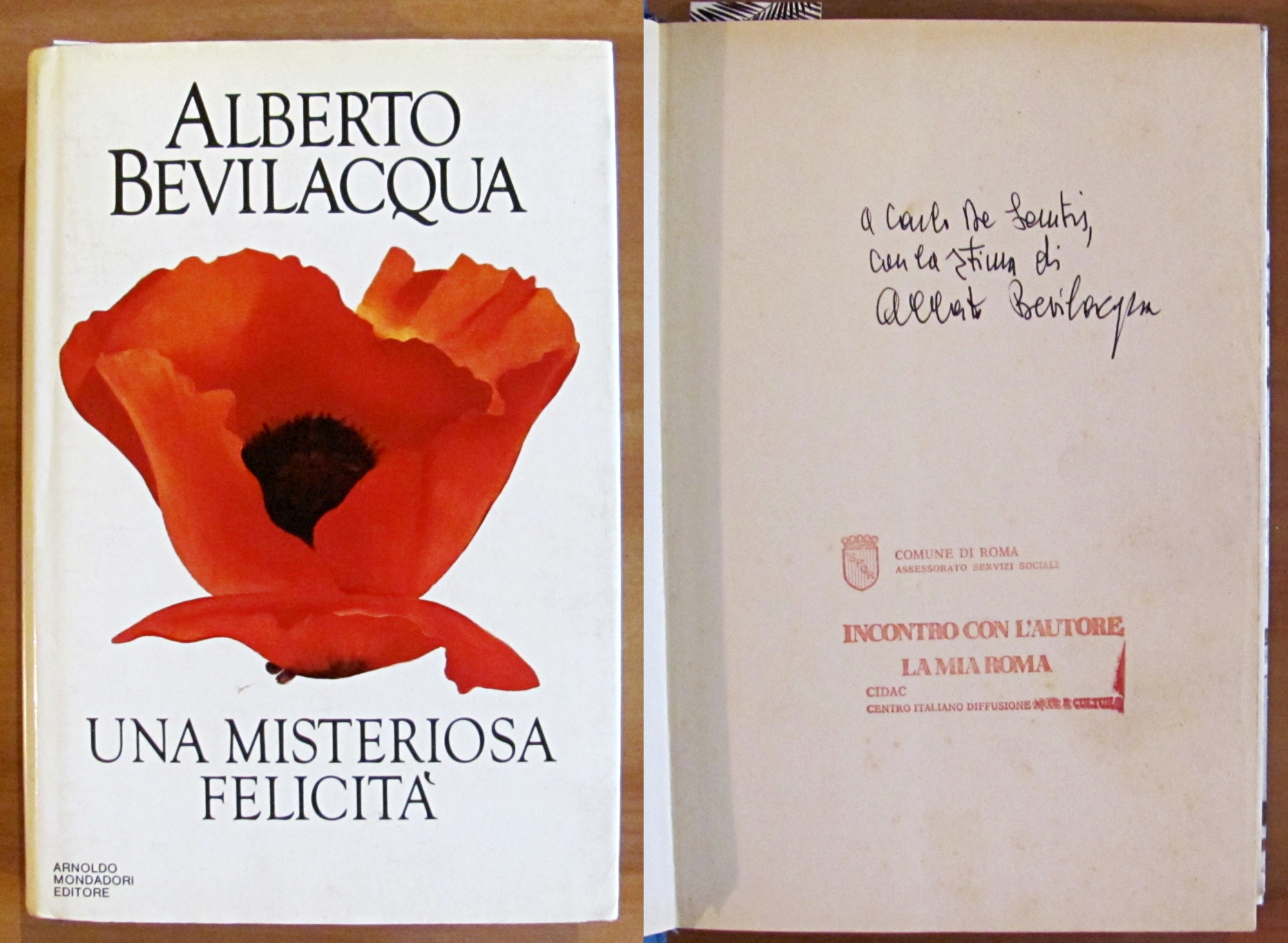 UNA MISTERIOSA FELICITA', I ed. 1988 - con Dedica Autografa …