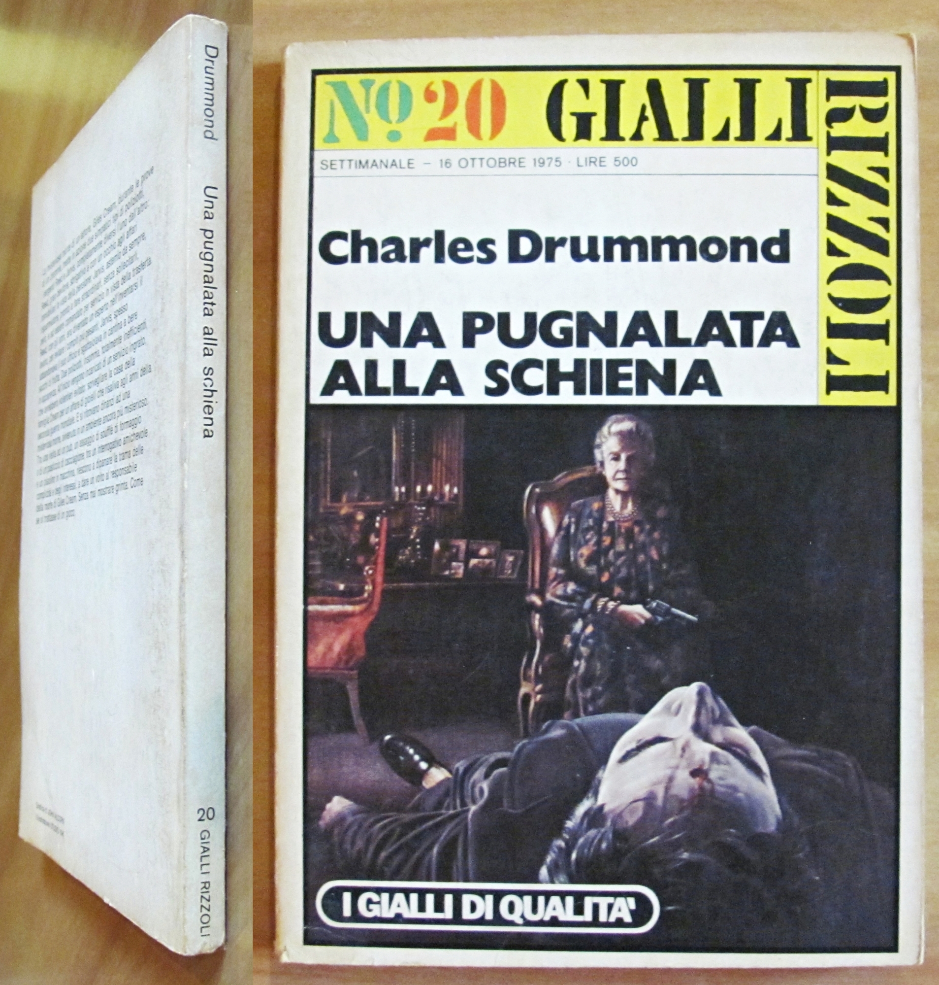 UNA PUGNALATA ALLA SCHIENA - Coll. Gialli Rizzoli N.20