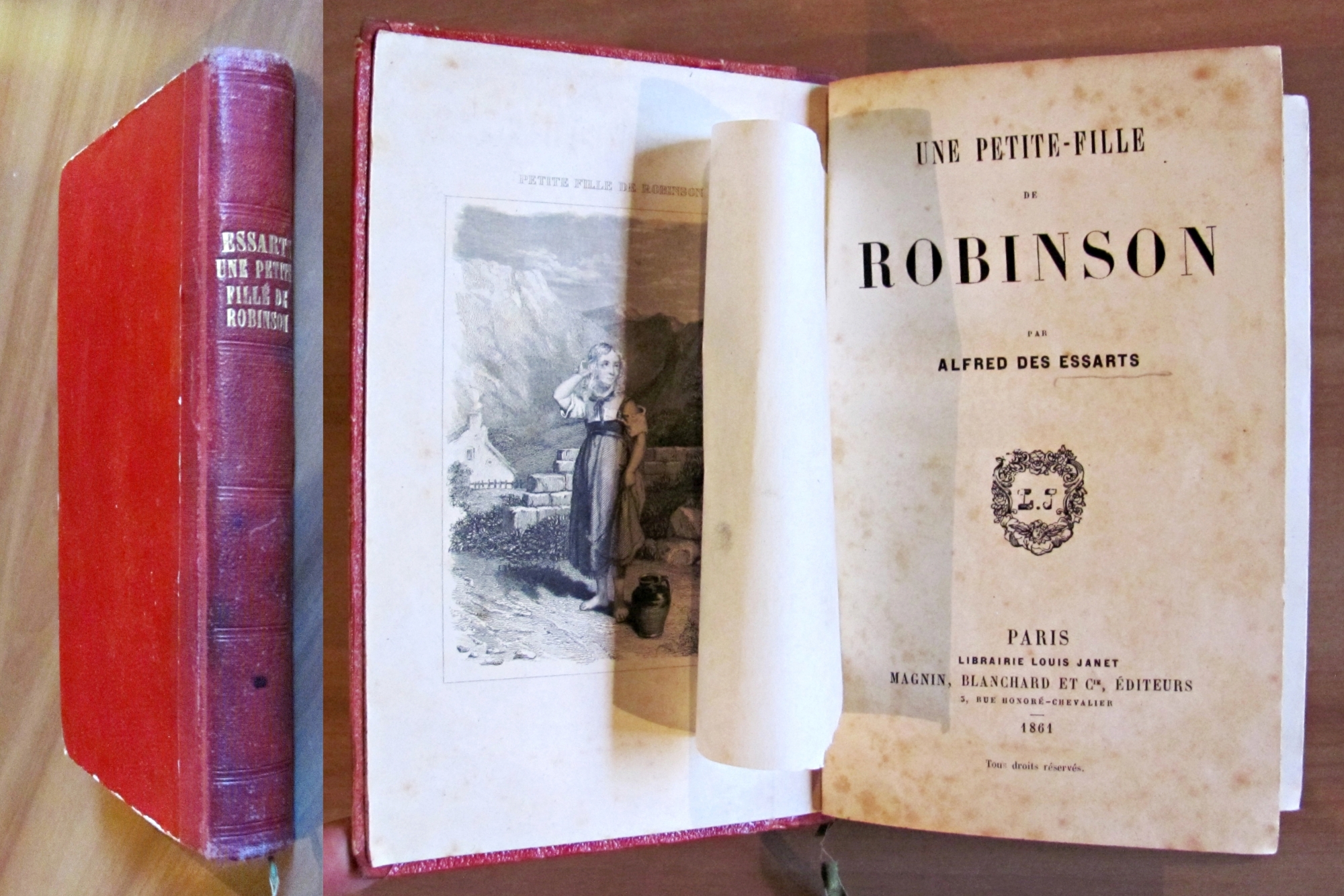 UNE PETIT FILLE DE ROBINSON, I ed. 1861