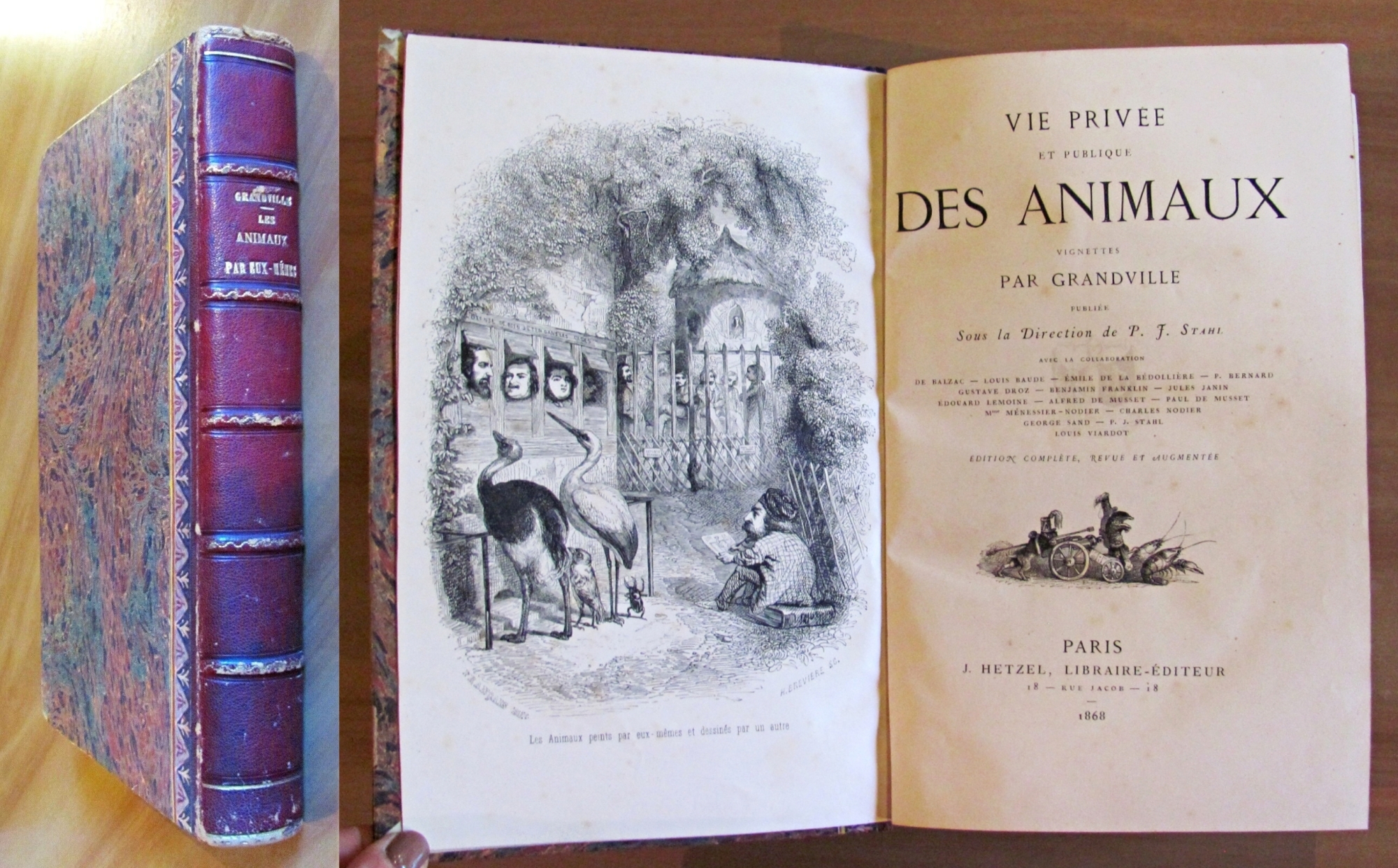 VIE PRIVEE ET PUBLIQUE DES ANIMAUX, 1868 - Vignettes par …