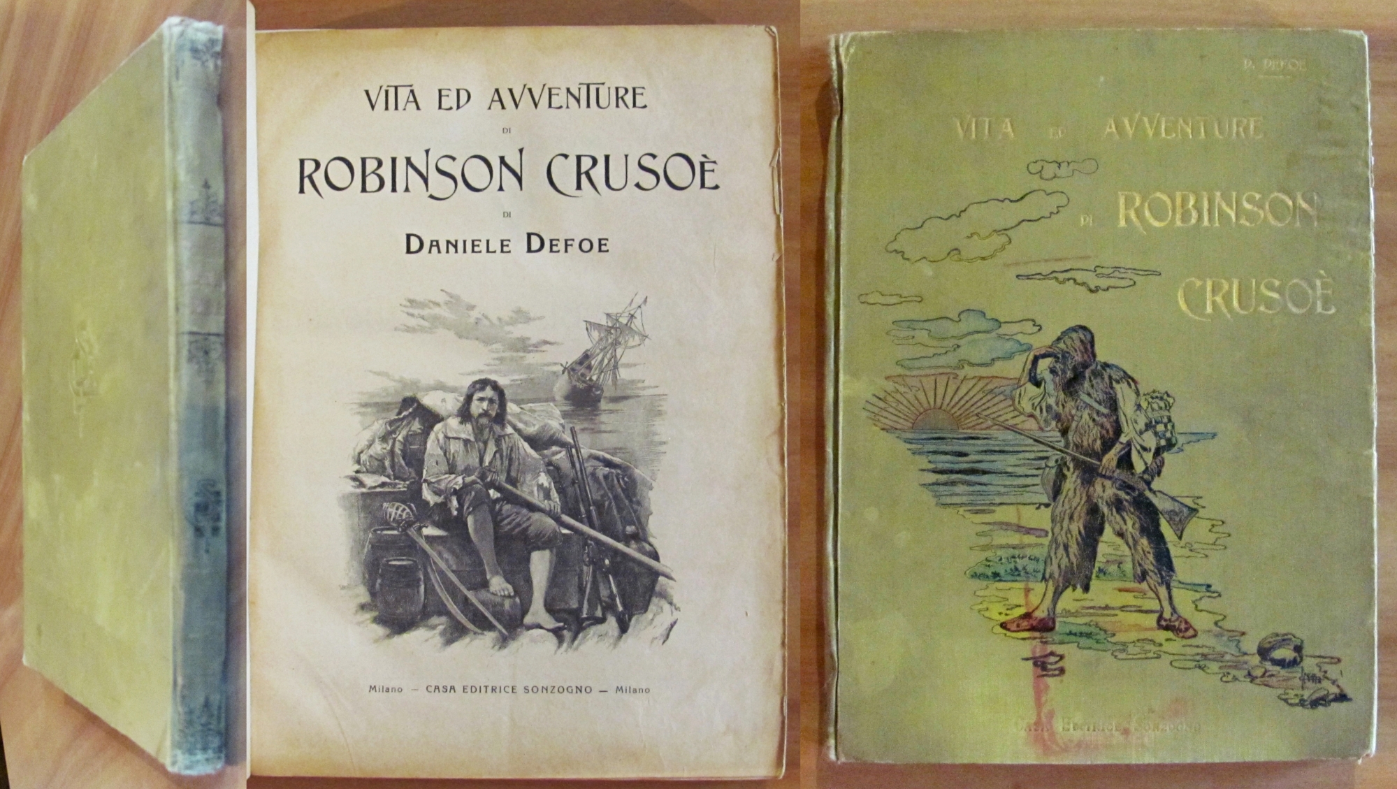 VITA ED AVVENTURE DI ROBINSON CRUSOE', 1910 - ill. PAGET