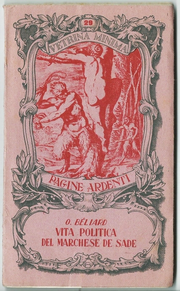 VITA POLITICA DEL MARCHESE DE SADE - Coll. VETRINA MINIMA …