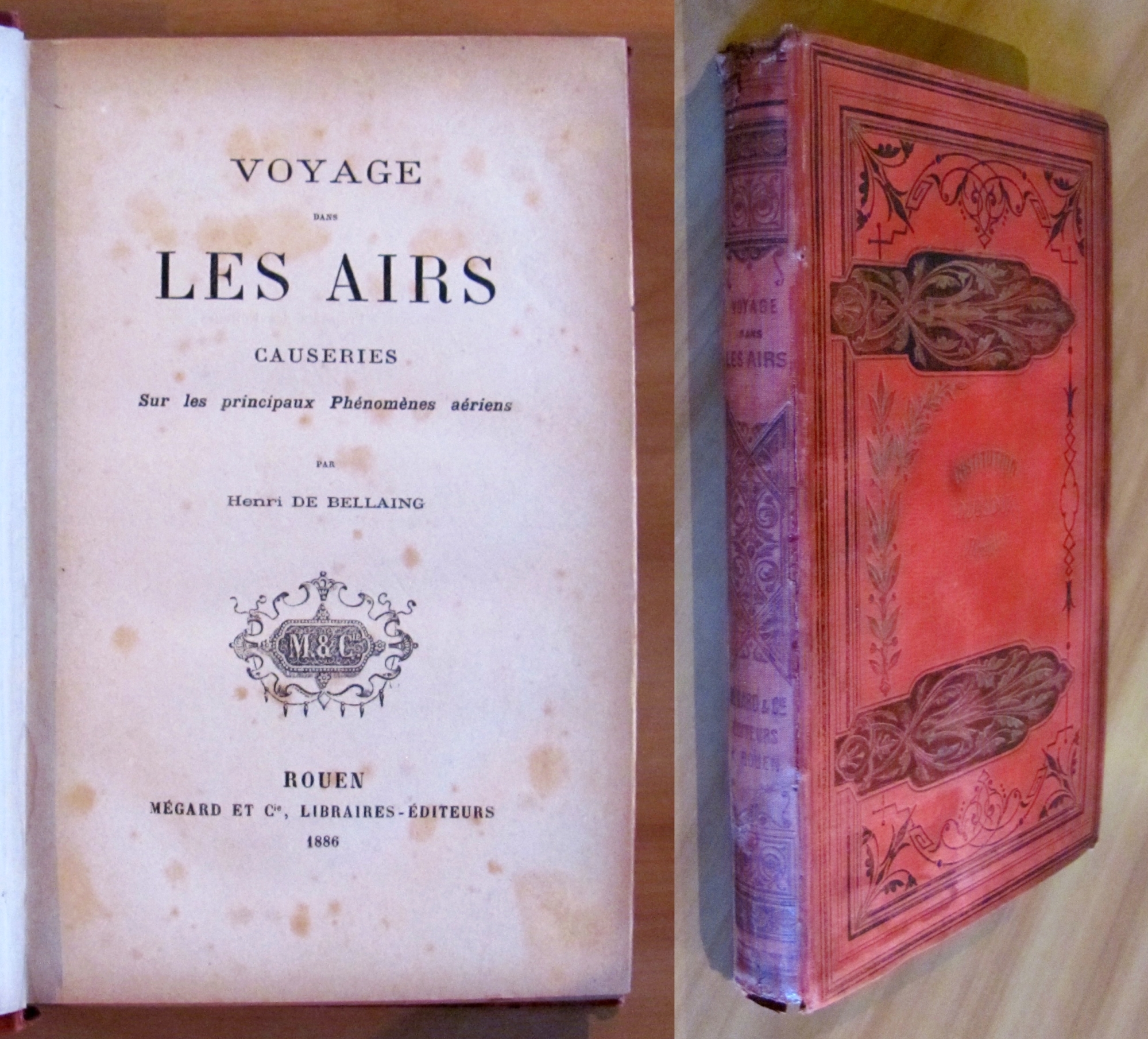 VOYAGE DANS LES AIRS Causeries sur les principaux Phénomènes aériens, …