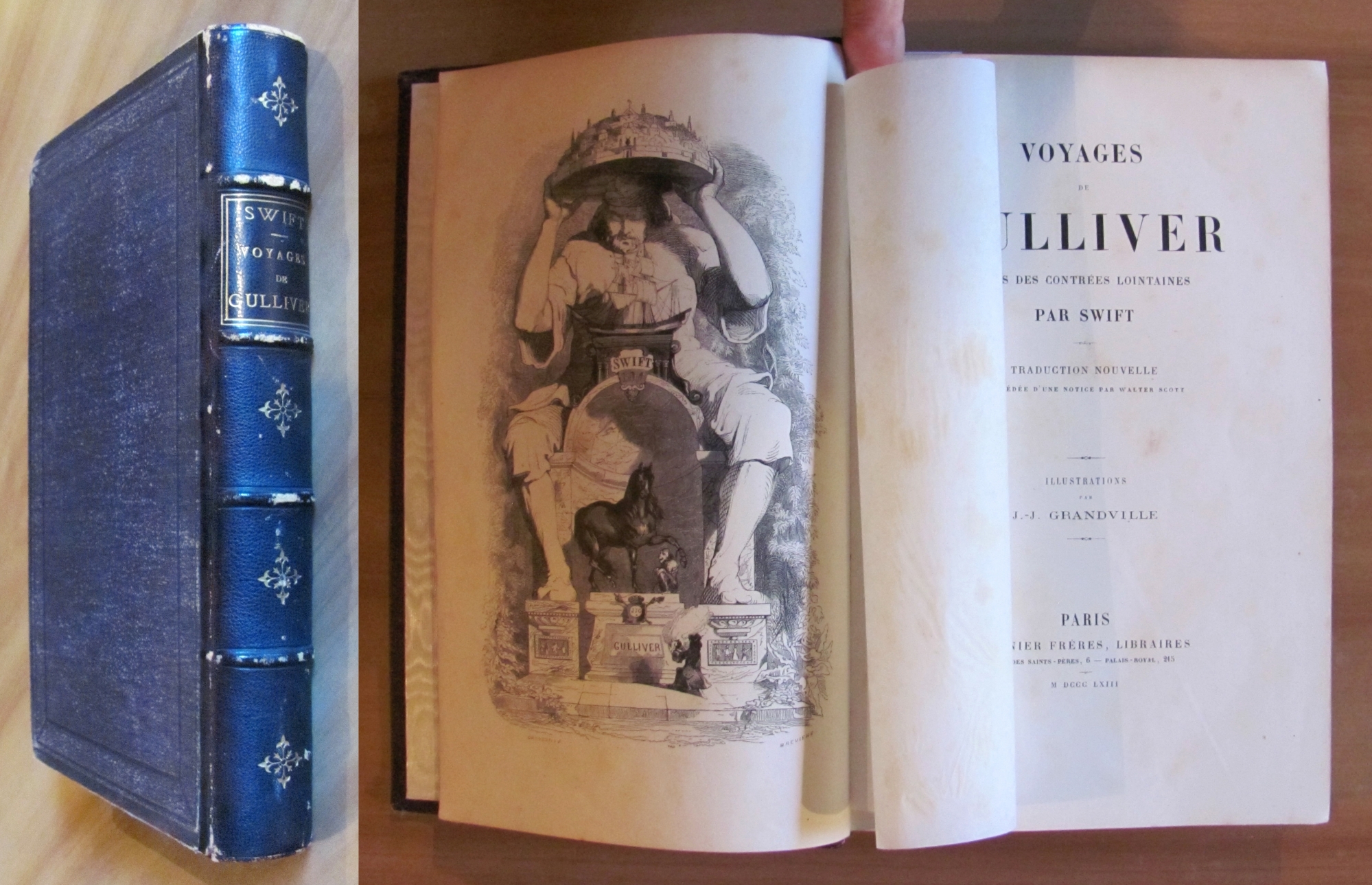 VOYAGES DE GULLIVER dans des Contrées Lontaines, 1863 - ill. …