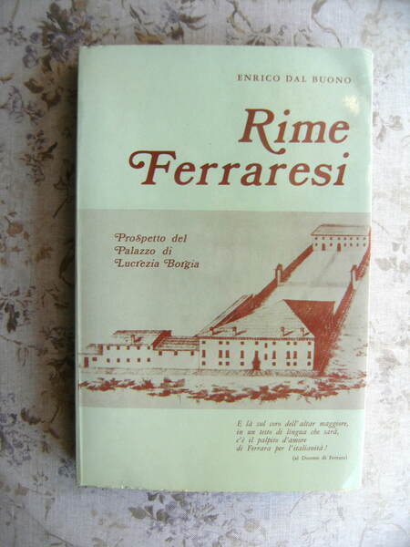 RIME FERRARESI - AUTOGRAFATO