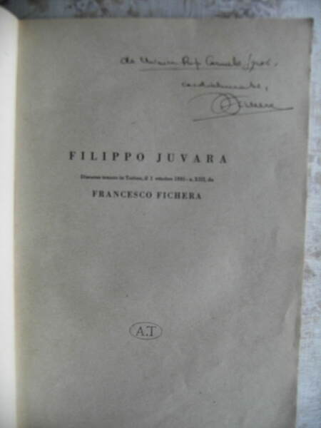 FILIPPO JUVARA (AUTOGRAFATO)