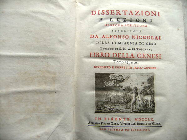 DISSERTAZIONI E LEZIONI DI SACRA SCRITTURA PUBBLICATE DA ALFONSO NICCOLAI …