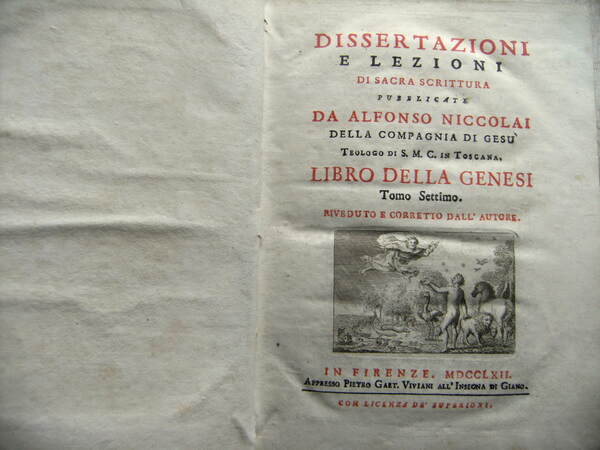 DISSERTAZIONI E LEZIONI DI SACRA SCRITTURA PUBBLICATE DA ALFONSO NICCOLAI …