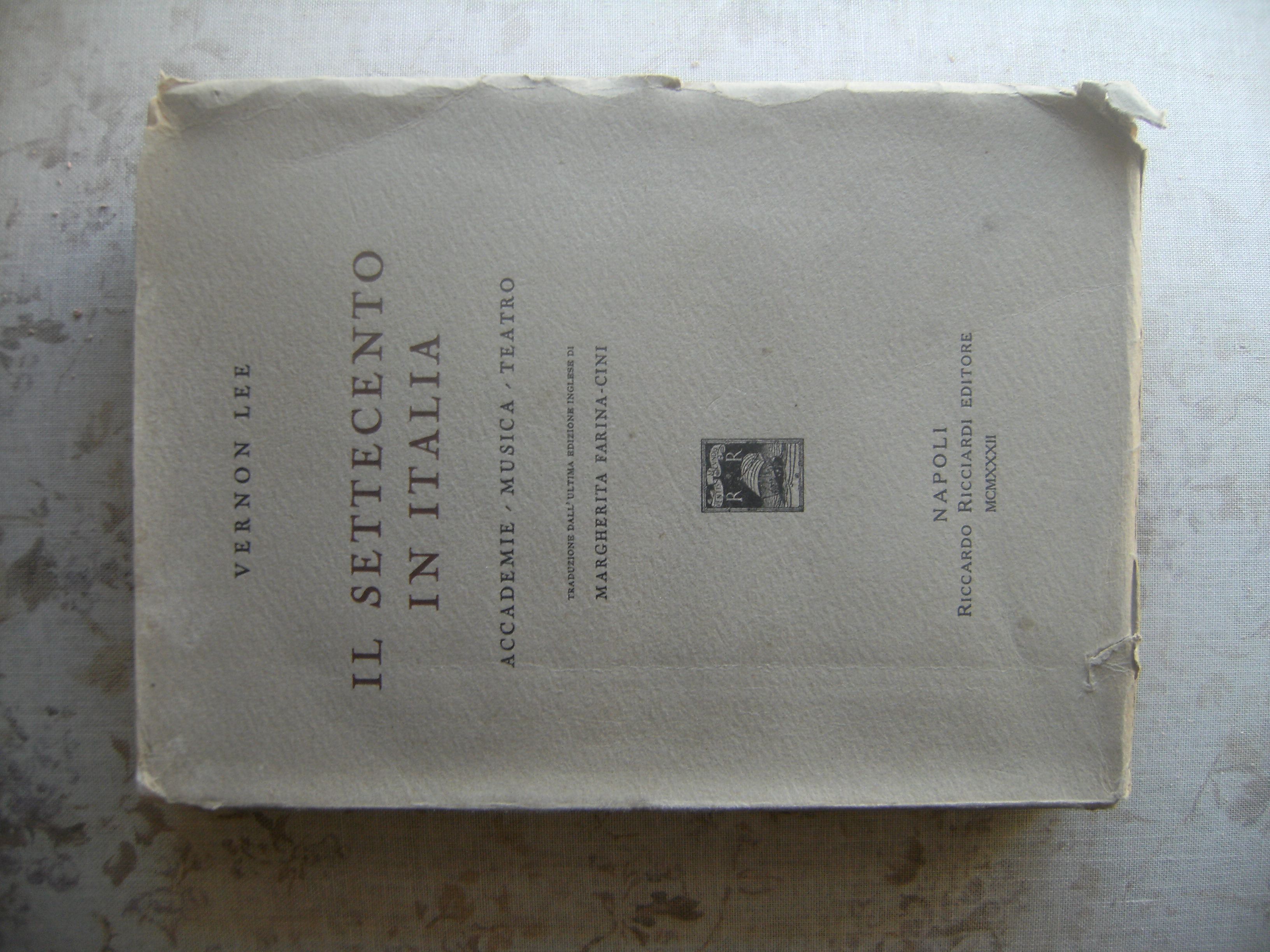 IL SETTECENTO IN ITALIA. ACCADEMIE - MUSICA - TEATRO