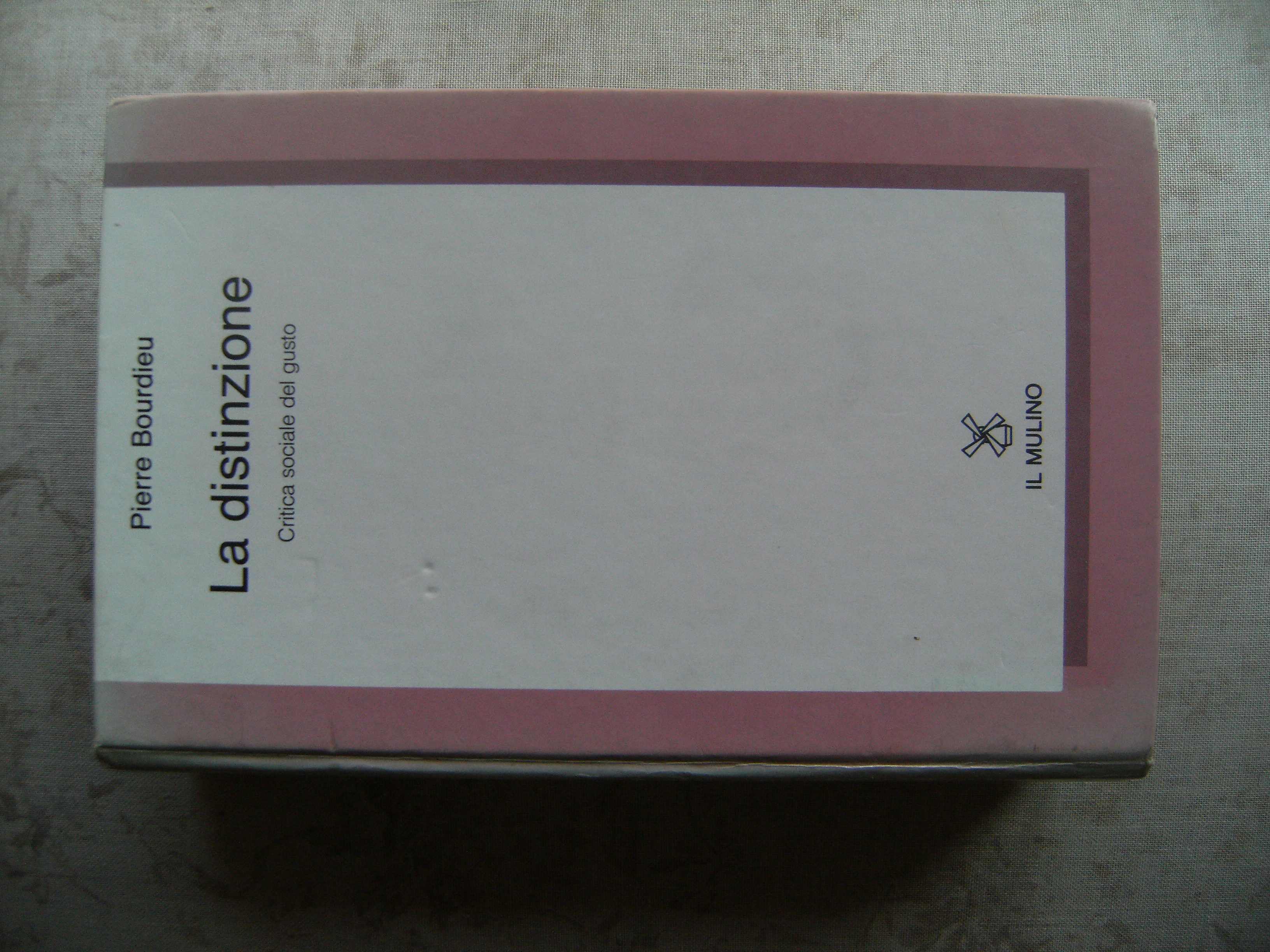 LA DISTINZIONE - CRITICA SOCIALE DEL GUSTO