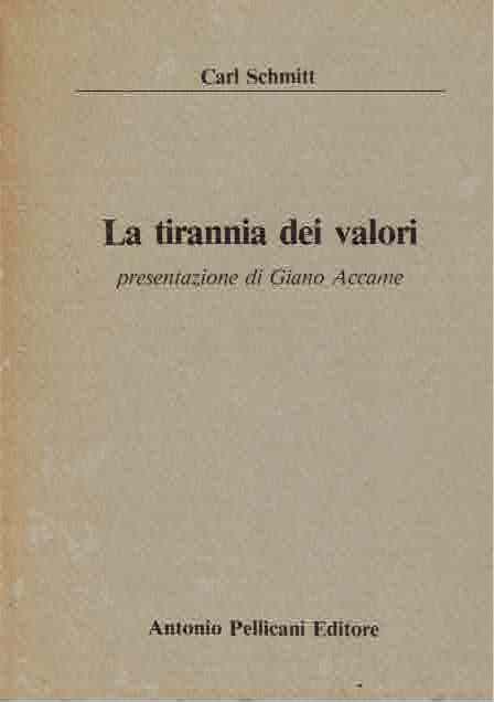 La tirannia dei valori