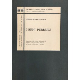 I beni pubblici. Dispense delle lezioni del Corso di Diritto …