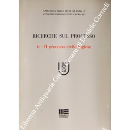 Ricerche sul processo. N. 6 - Il processo civile inglese