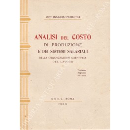 Analisi del costo di produzione e dei sistemi salariali nella …