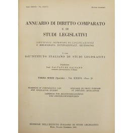 Annuario di diritto comparato e di studi legislativi. A cura …