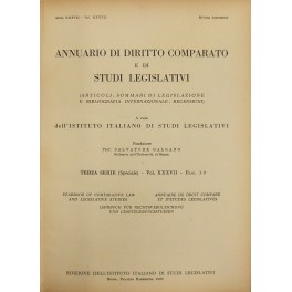 Annuario di diritto comparato e di studi legislativi. A cura …