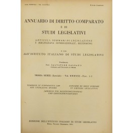 Annuario di diritto comparato e di studi legislativi. A cura …