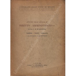 Appunti dalle lezioni di diritto amministrativo. Nozione, fonti, soggetti. A …
