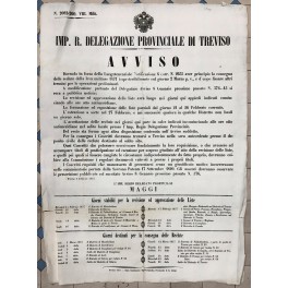 Avviso. Imp. R. Delegazione Provinciale di Treviso. Preparazione delle liste …