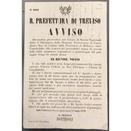 Avviso. R. Prefettura di Treviso. Comunicazione di inizio lavori in …