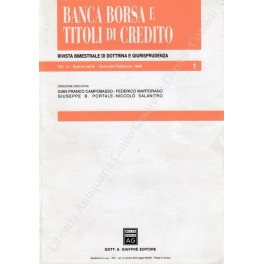 Banca borsa e titoli di credito. Rivista di Dottrina e …