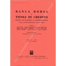 Banca borsa e titoli di credito. Rivista di Dottrina e …