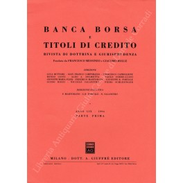 Banca borsa e titoli di credito. Rivista di Dottrina e …