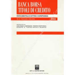 Banca borsa e titoli di credito. Rivista di Dottrina e …
