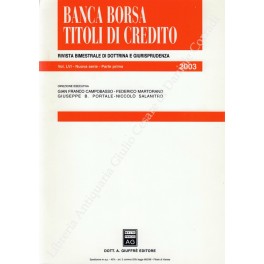 Banca borsa e titoli di credito. Rivista di Dottrina e …