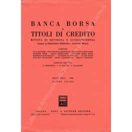 Banca borsa e titoli di credito. Rivista di Dottrina e …
